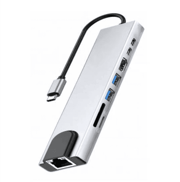 Hub USB-C 8 em 1 Multifuncional Com HDMI